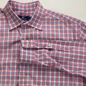 Vineyard Vines XL Checkered Long Sleeve Casual